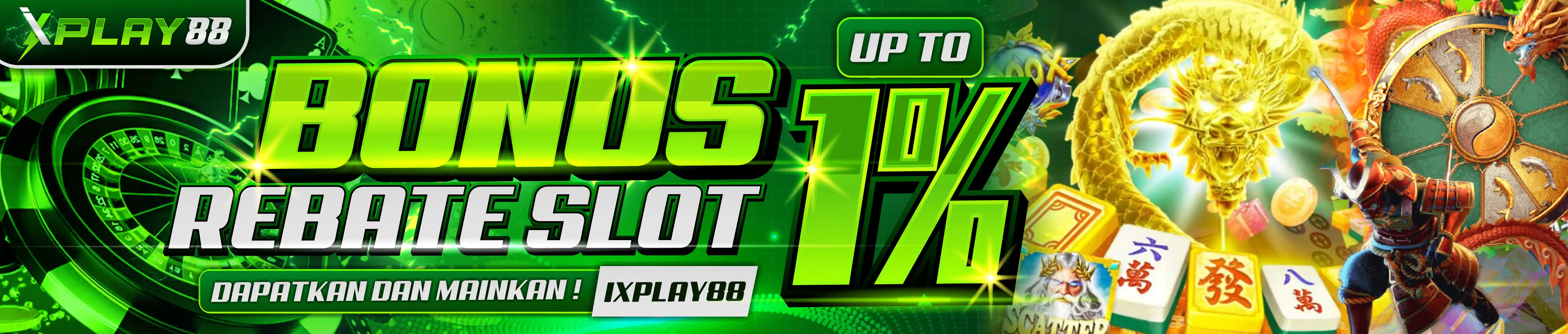 BONUS ROLLINGAN HARIAN SLOT 1%